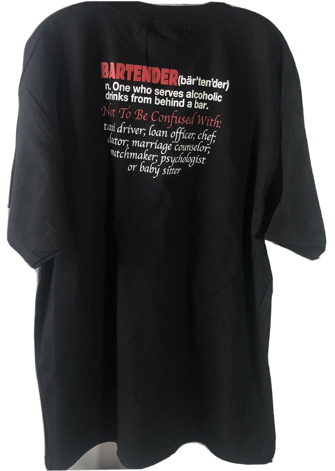 Fireball Whiskey Bartender T Shirt 2XL Short Sleeve Tee Alcohol Dragon New XXL