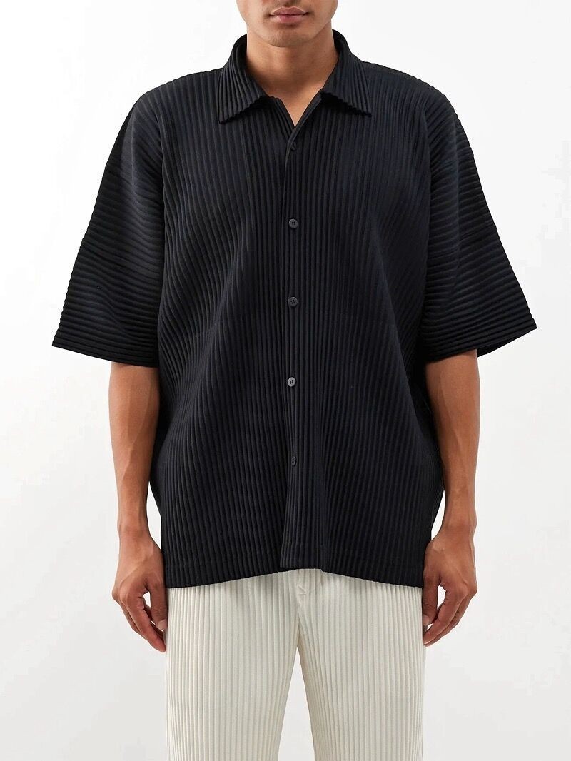 HOMME PLISSE Pleats Casual ISSEY MIYAKE T-Shirt Size 1.2.3.4
