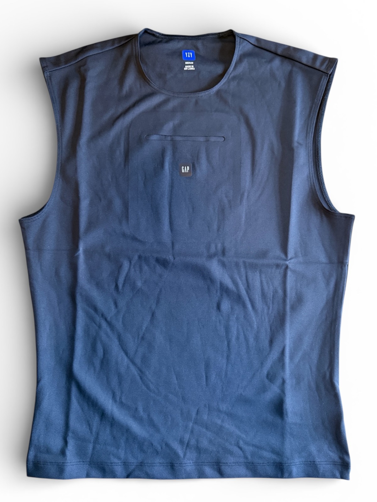 SIZE M Yeezy YZY x GAP x Balenciaga 29 Sleeveless Second Skin Shirt BLACK