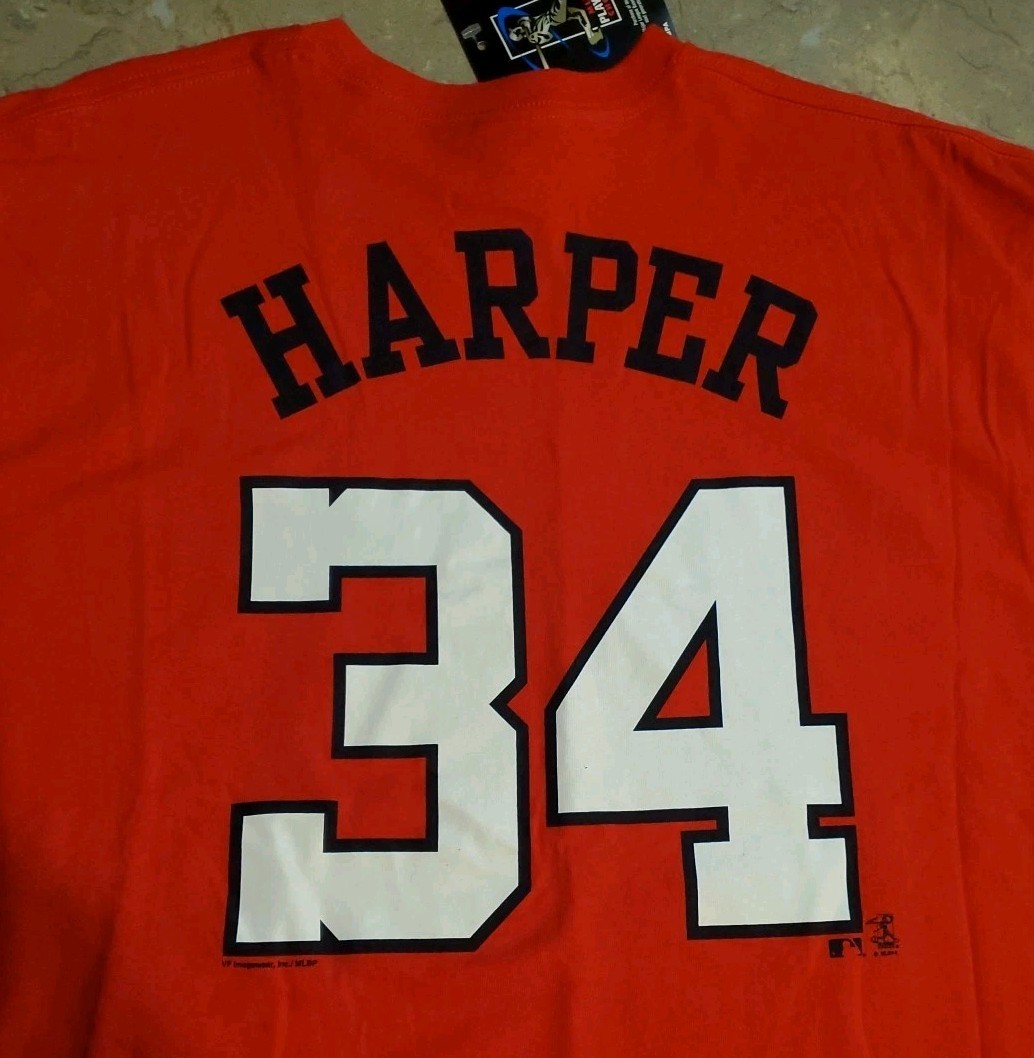 MLB Players Choice Washington Nats Red T-Shirt XL Harper #34
