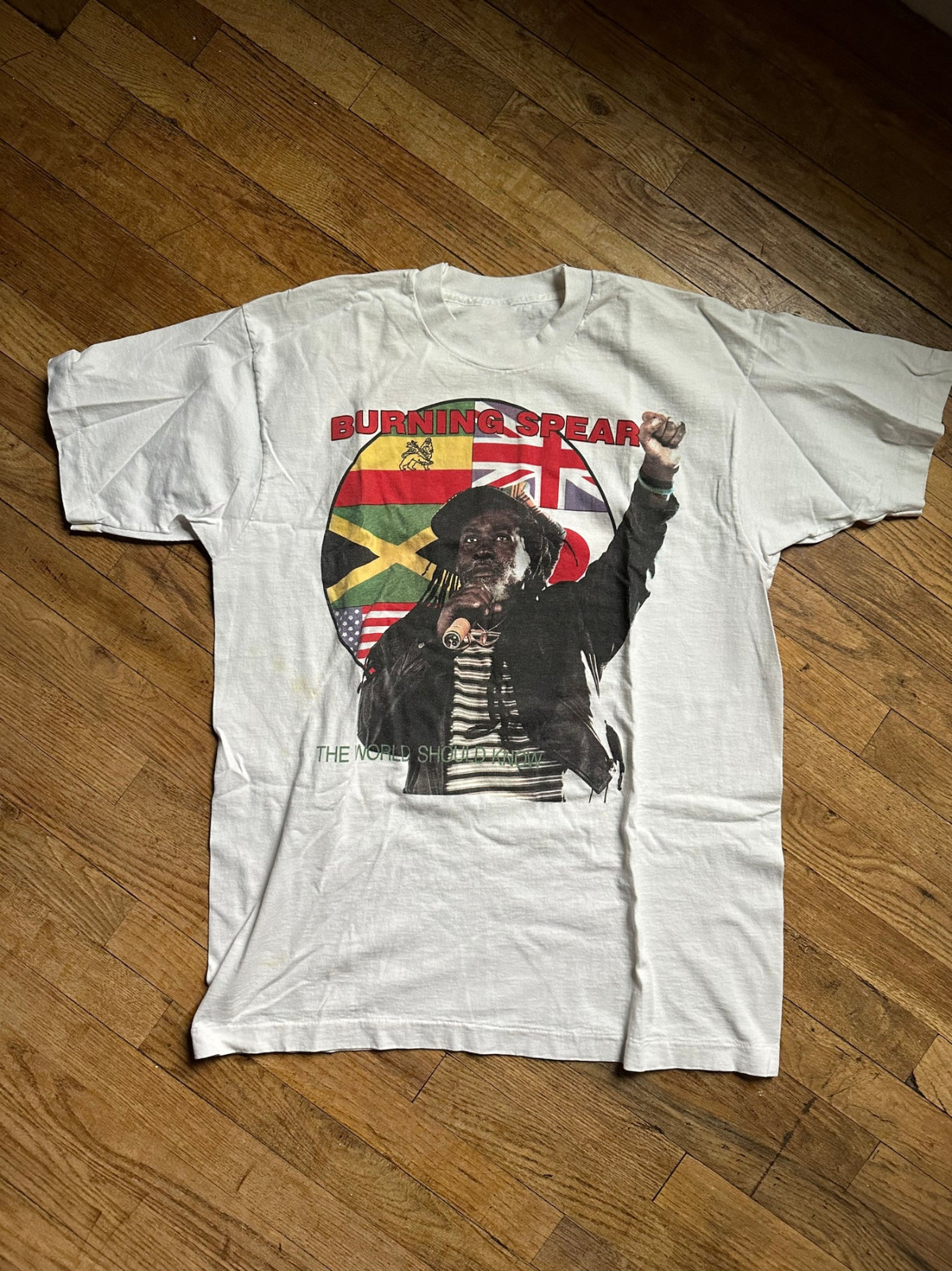 Burning Spear Gift Forr Friends White T-Shirt Cotton All Size