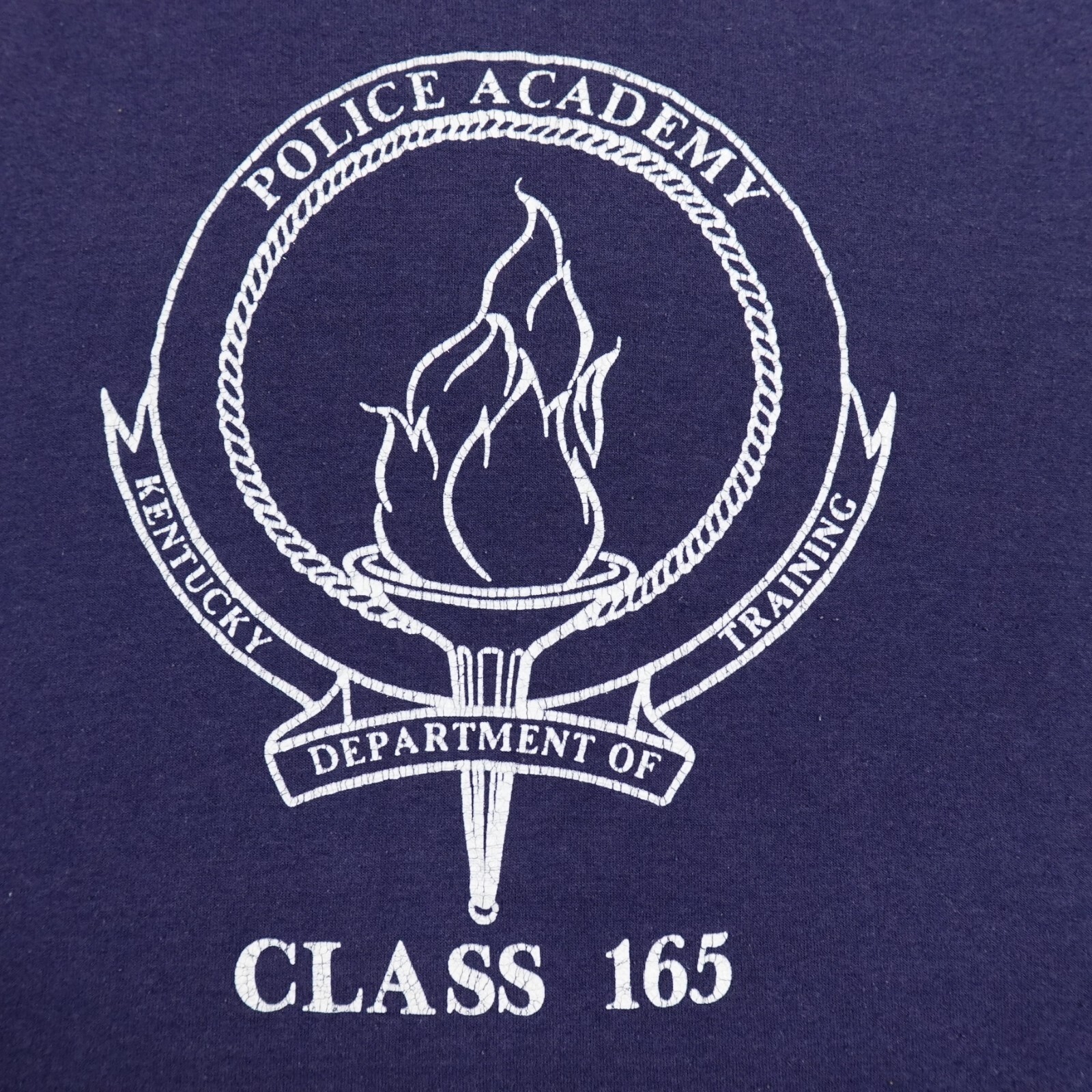 VTG Police Academy Shirt Mens L Blue Kentucky KY Law Enforcement Class 165 USA