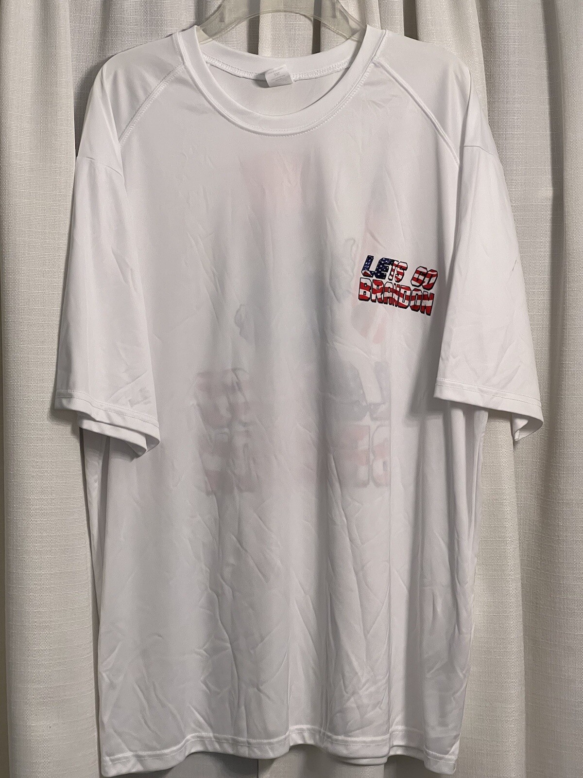 FJB “Let’s Go Brandon”-Biden Funny Political 2XL Tee-Shirt Trump 2024 USA Flag