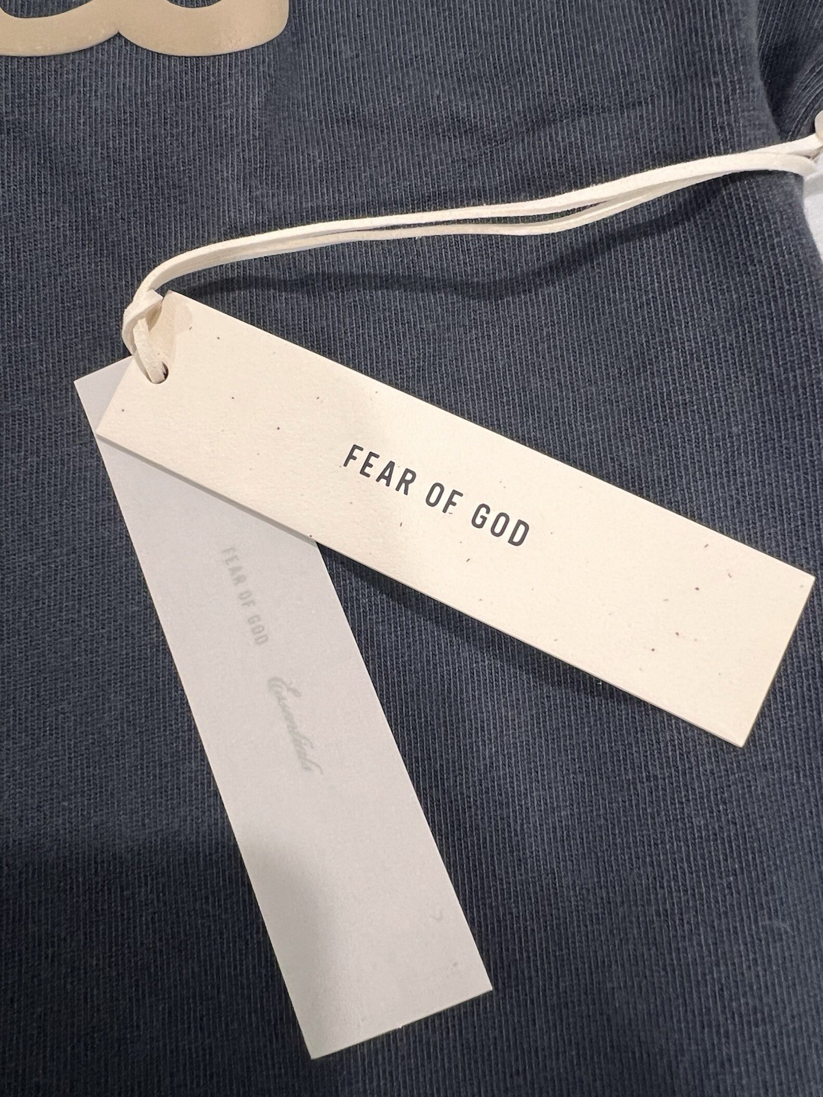 Fear Of God Essentials 90s Short Sleeve Shirt Faded Iron Size Medium
