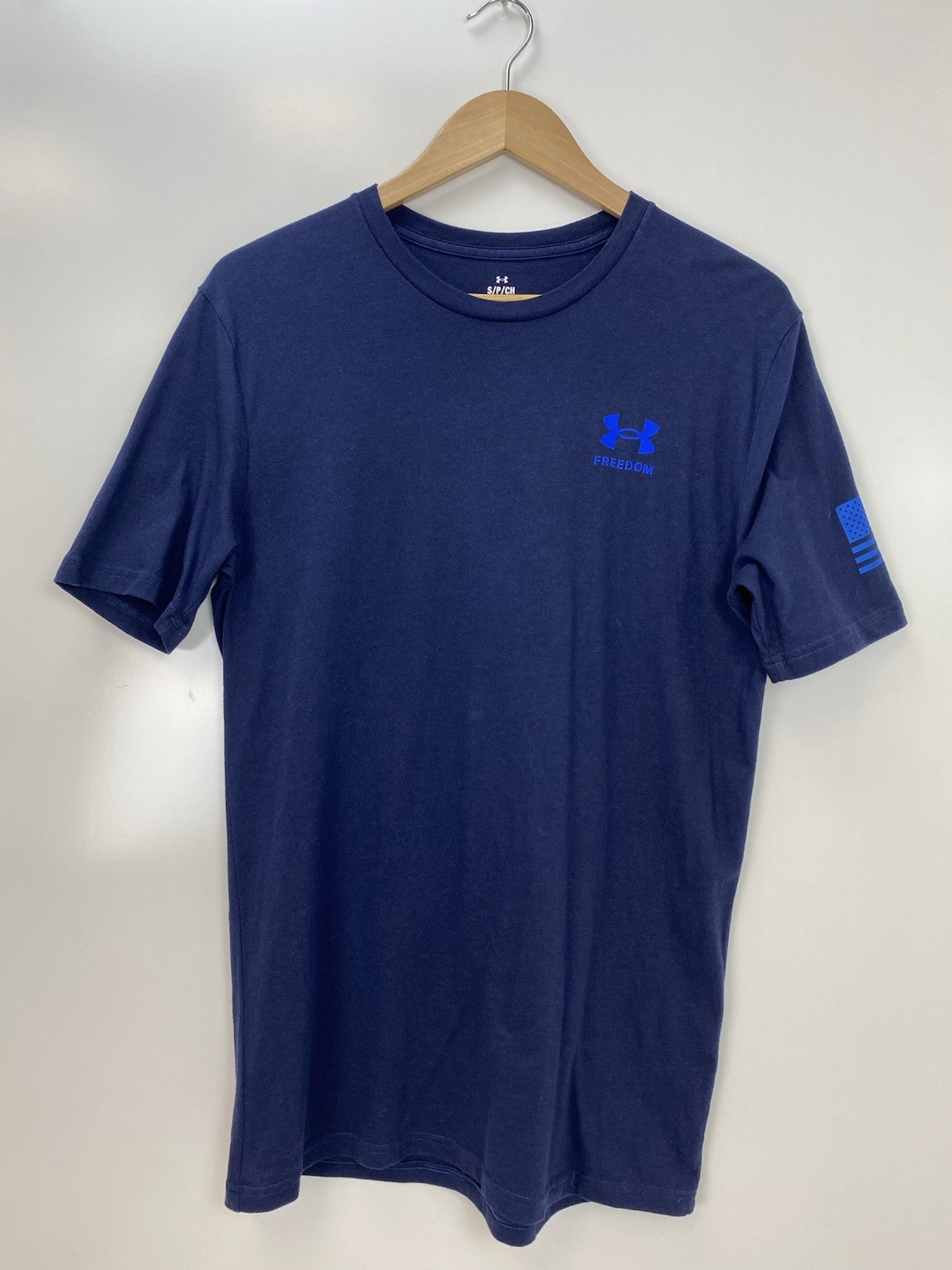 Under Armour Freedom Blue USA Flag Graphic Loose Tee Men S