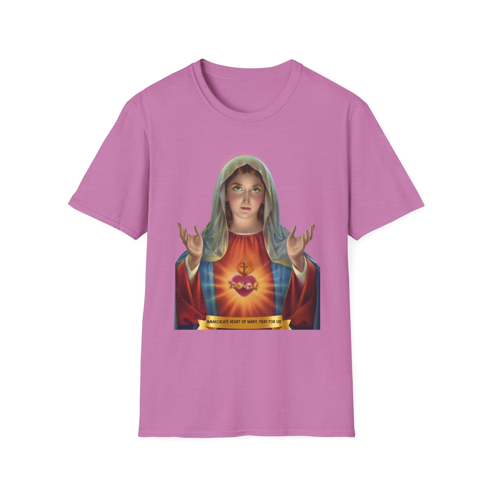 Sacred Heart of Mary T-Shirt | Religious Unisex Apparel | Spiritual Gift.