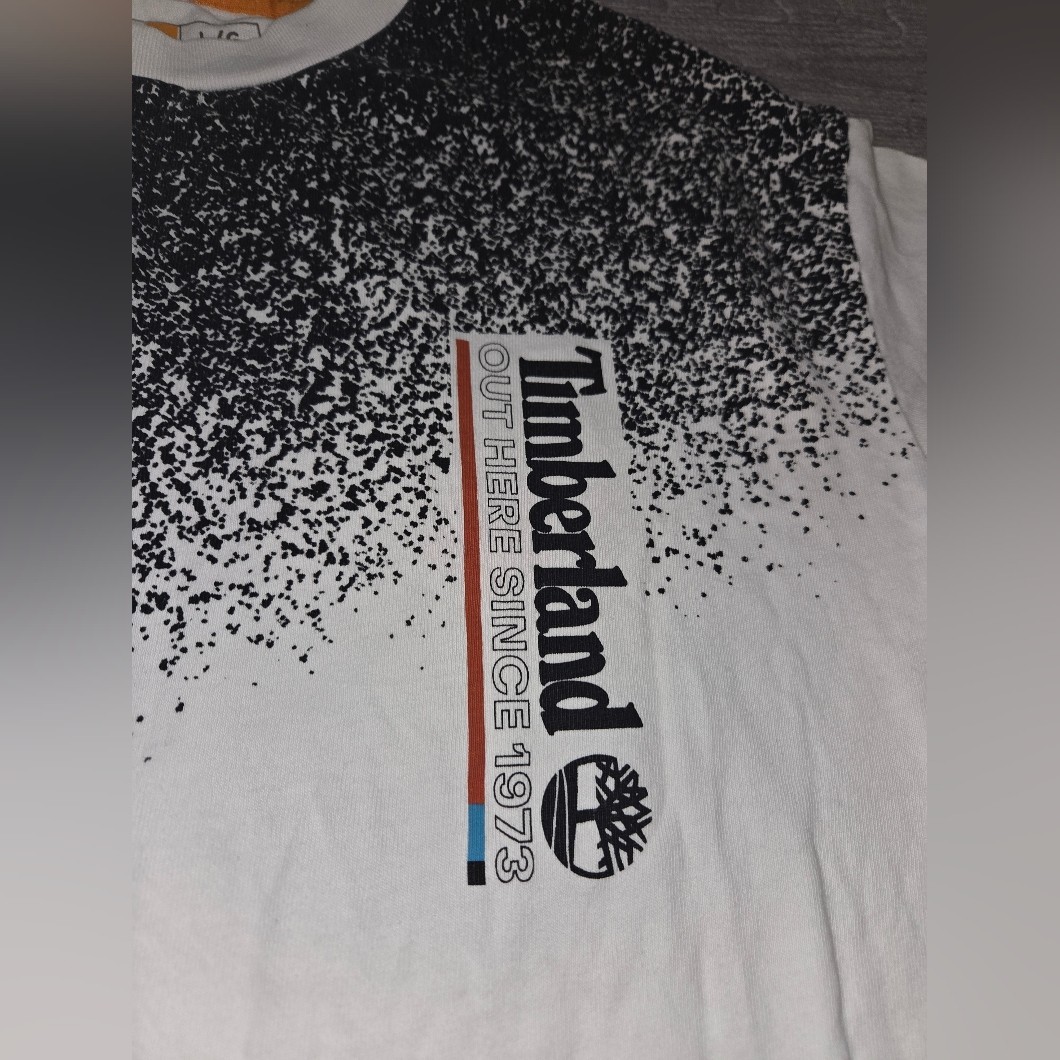 Timberland Men’s Monochrome Gradient Long Sleeve Tee EUC Size L