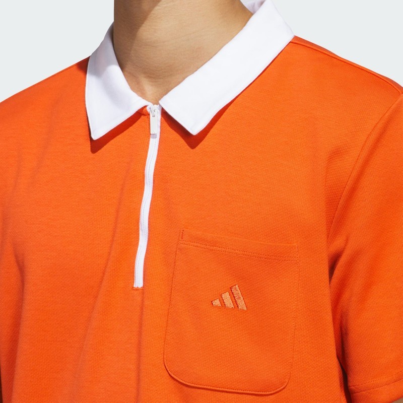 Adidas Essentials Quarter Zip Short Sleeve Polo Shirt Men’s Casual Tops New