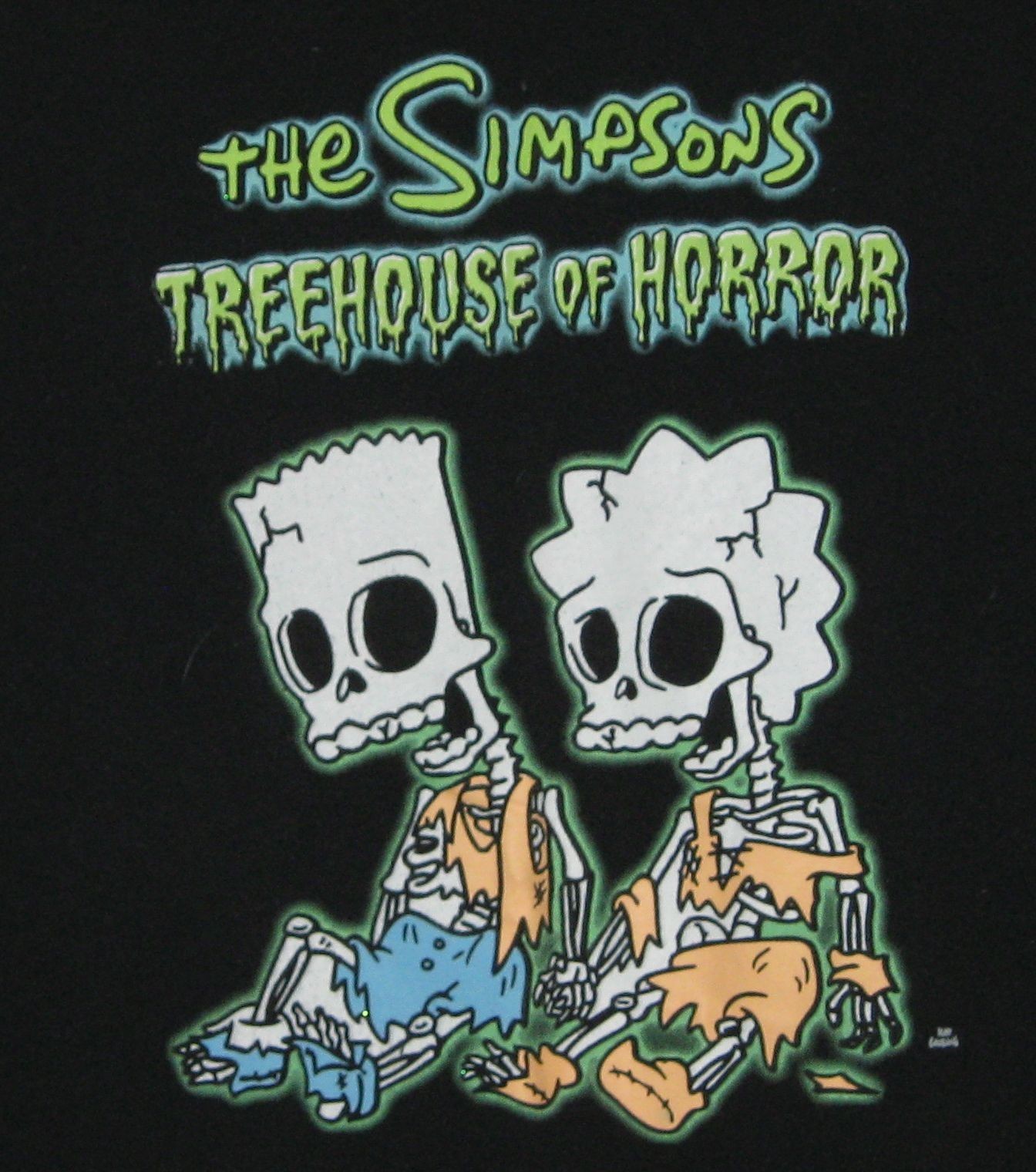 The Simpsons Men’s T-Shirt Sz L Treehouse Of Horror
