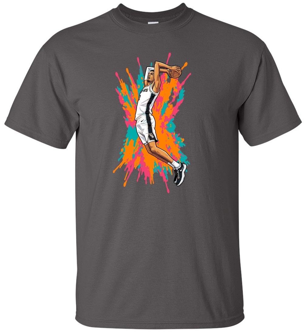 Victor Wembanyama Spurs Spray Paint Shirt T-Shirt Toddler 2T
