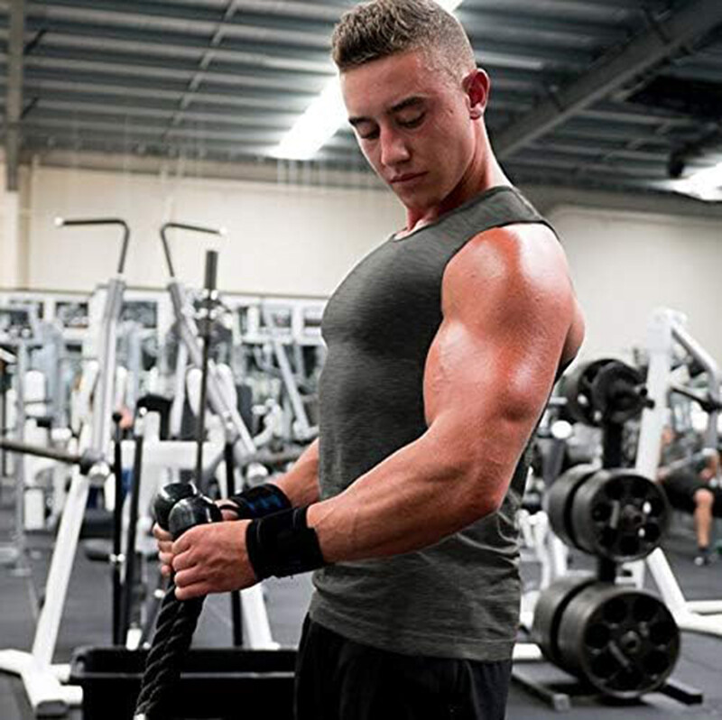 Men’s Tank Tops Vest Sleeveless Gym Workout Bodybuilding Fitness Muscle T-Shirts