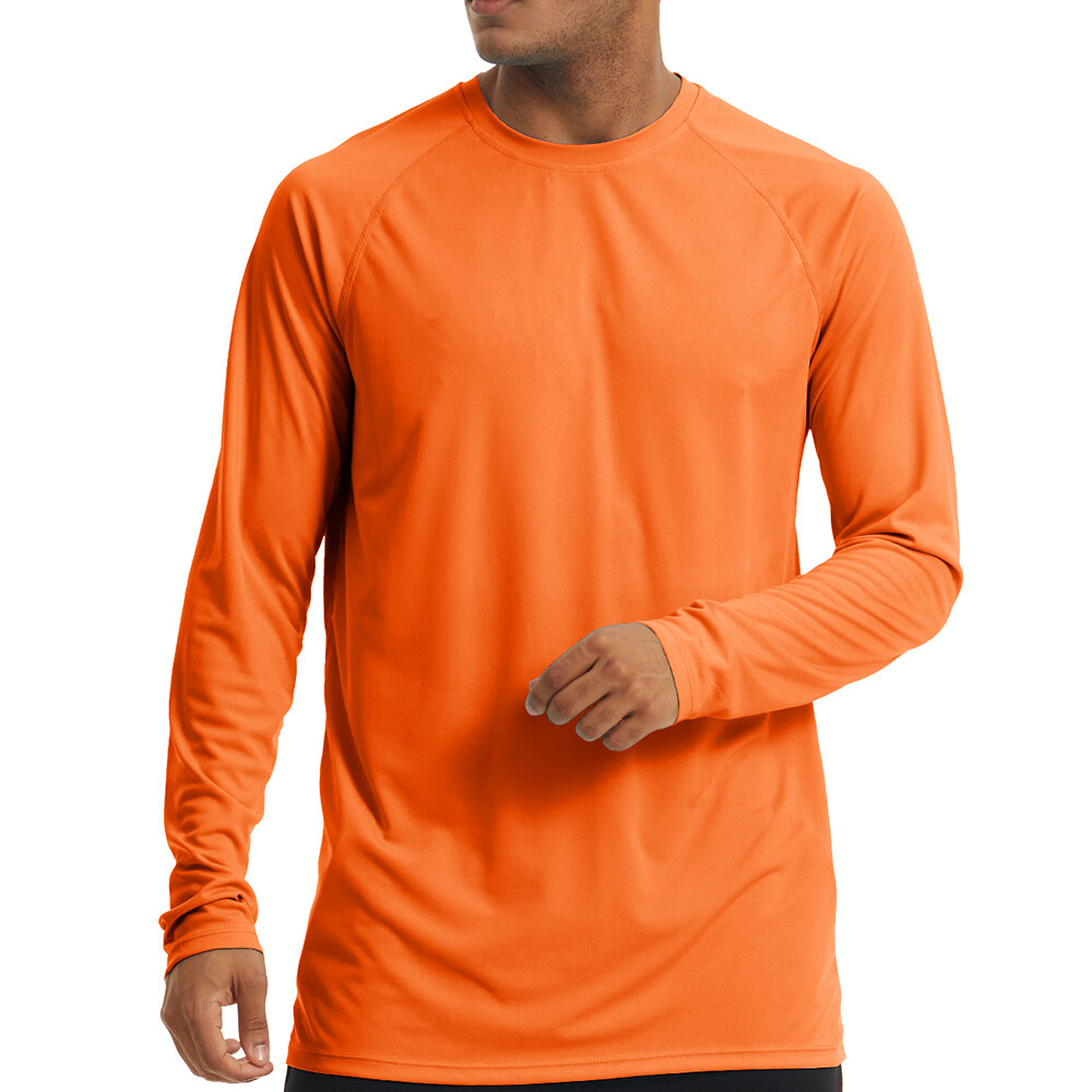 Men’s UPF50+ T-Shirt Long Sleeve Outdoor Sun Protection Fishing Performance Tops