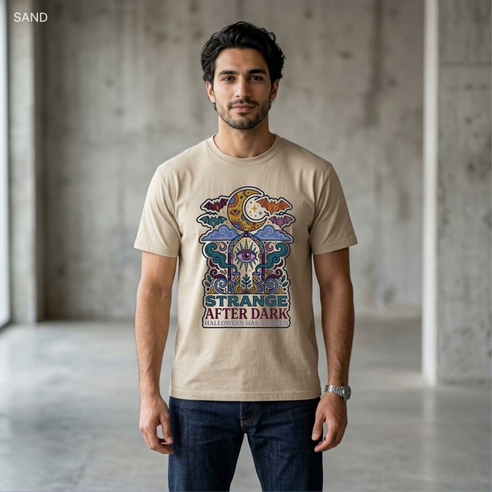 Strange After Dark Halloween Spooky Graphic Shirt Freeships