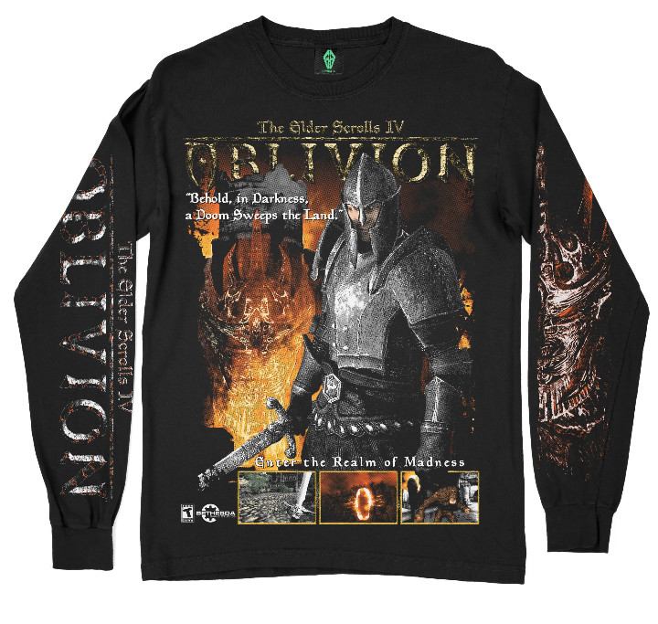 Graveyard Goods Large Long Sleeve Tee Oblivion Champion of Cyrodiil Never Worn