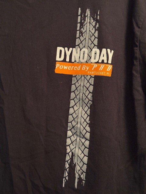 Harley Davidson “DYNO DAYS 30 Years” Pawtucket RI LARGE Black T Shirt EUC