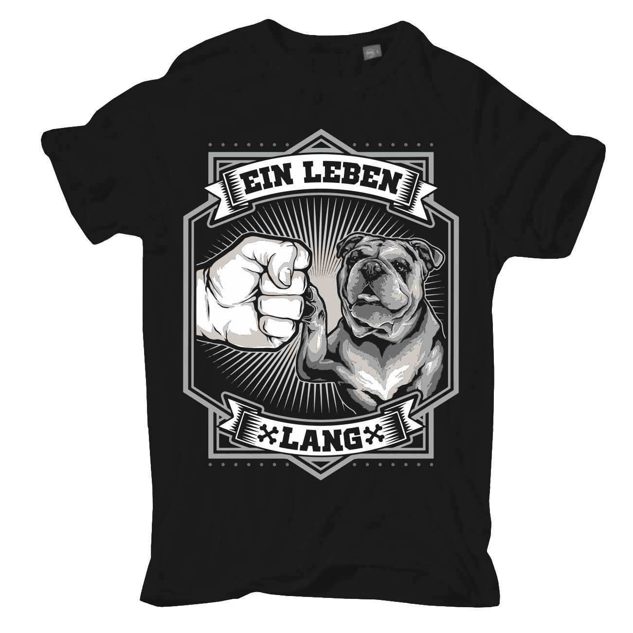 English Bulldog Black T Shirt Size S M L XL XXL 3XL 4XL 5XL 6XL 7XL 8XL