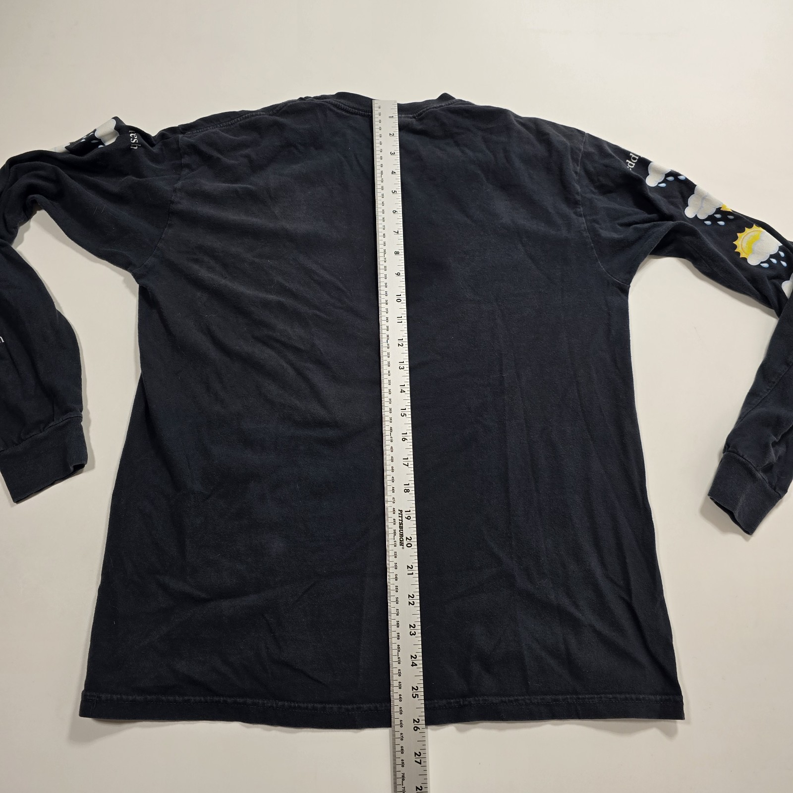 Teddy Fresh “I Have Crippling Anxiety” Long Sleeve Black Shirt, Size Medium