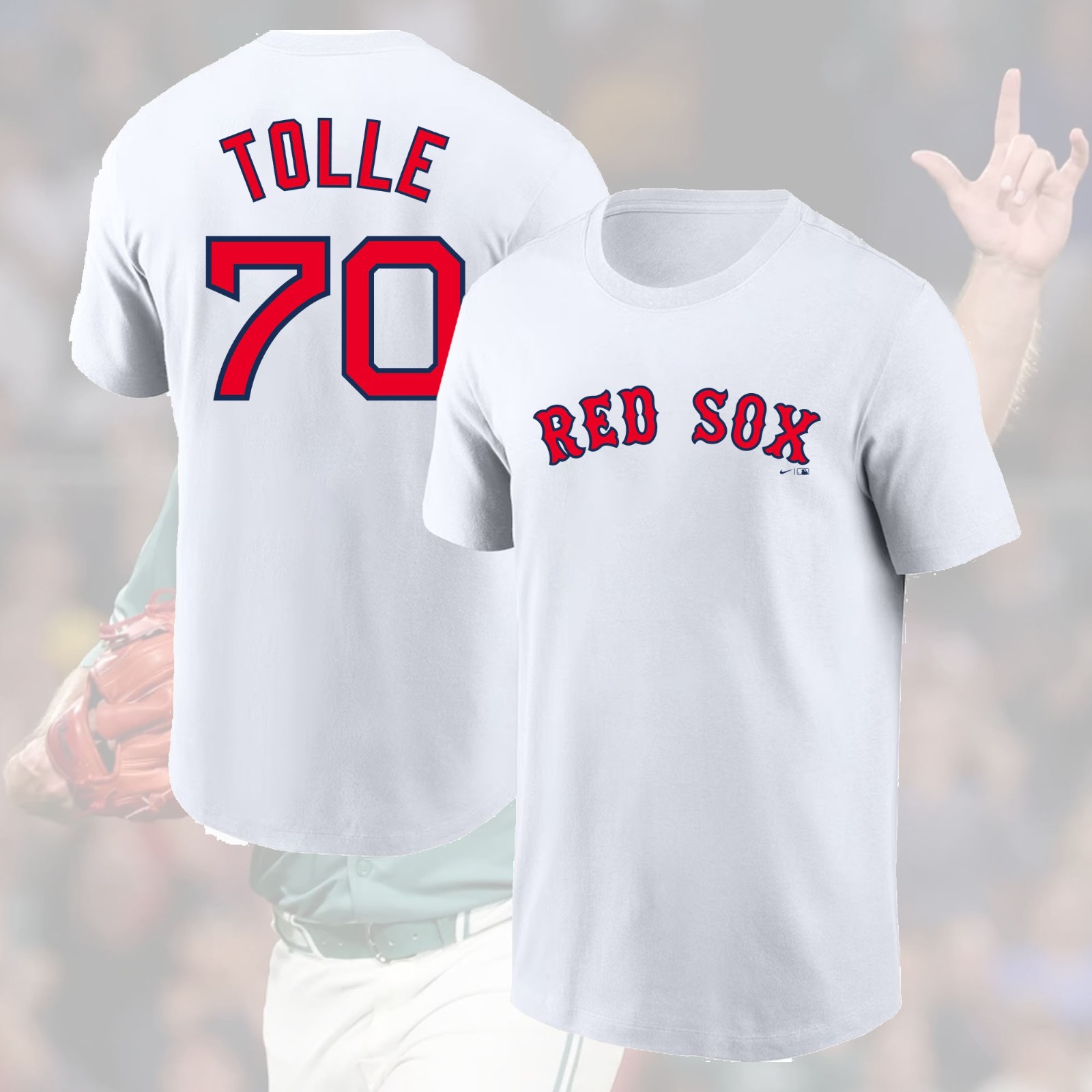 NEW SALE! Payton Tolle #70 Boston Red Sox 2025 Name & Number For Fans