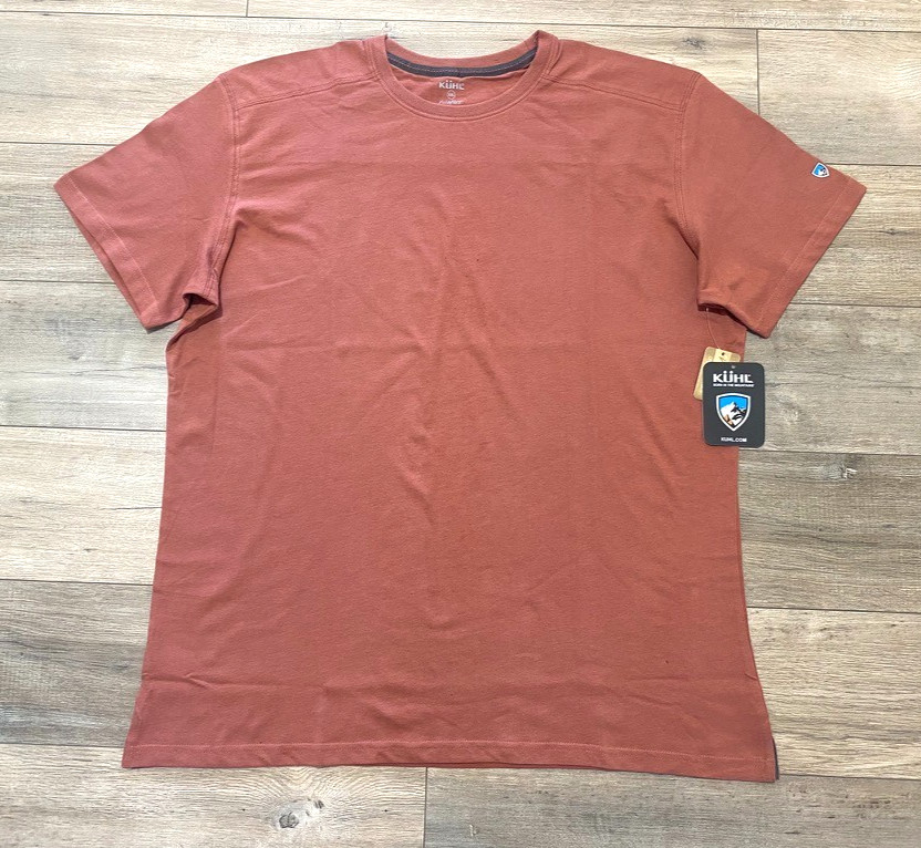 Kuhl Bravado T-Shirt Mens XXL Wildfibre Organic Cotton Outdoor Sundried Tomato