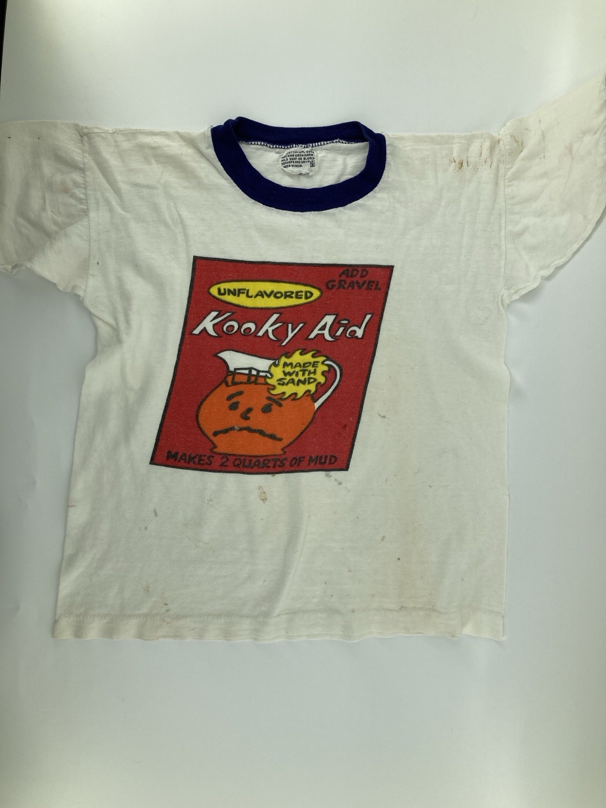 Vintage 70s Topps Wacky Packages Kooky Aid Ringer T-shirt Small Rare