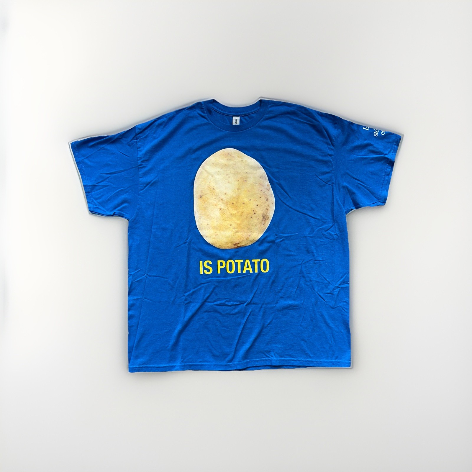 The Late Show With Stephen Colbert “IS POTATO” T-Shirt Blue Size 2XL