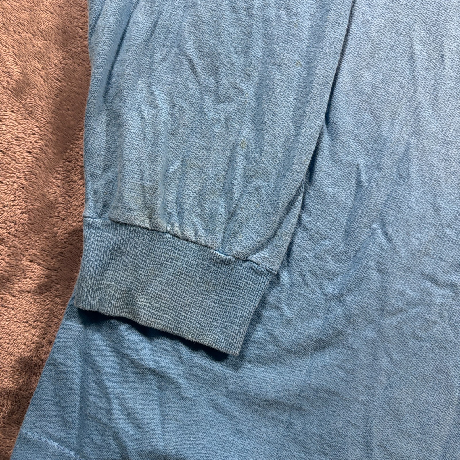 Vintage 1983 Ocean Pacific Op Surf Shirt Mens XL Blue Logo Long Sleeve Pullover