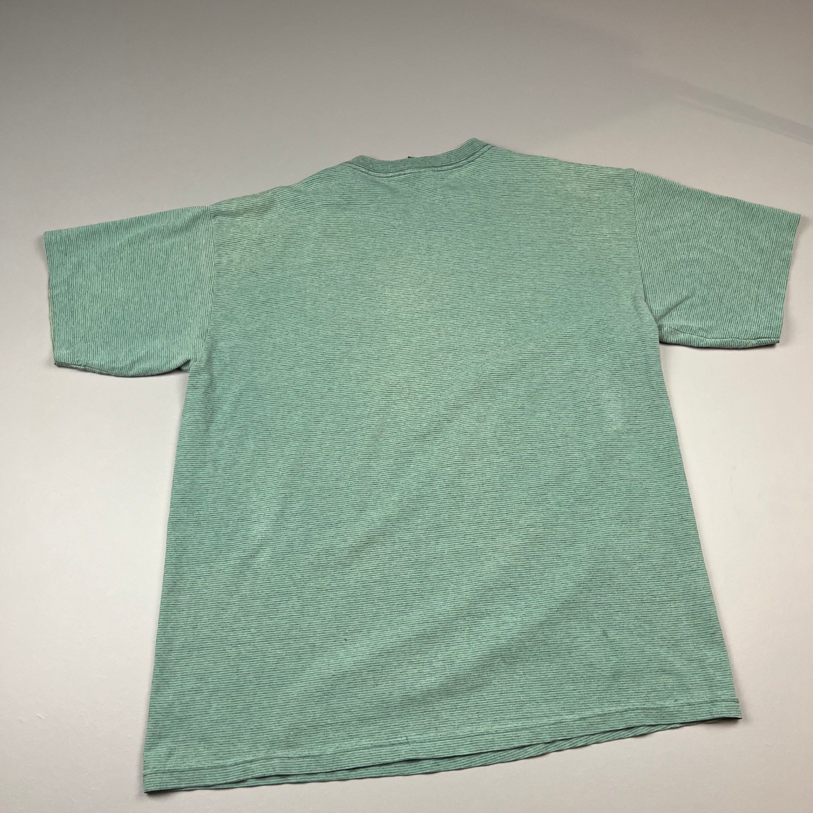 Mickey Unlimited T-Shirt Mens XL Green Striped Goofy Embroidered Vintage Disney