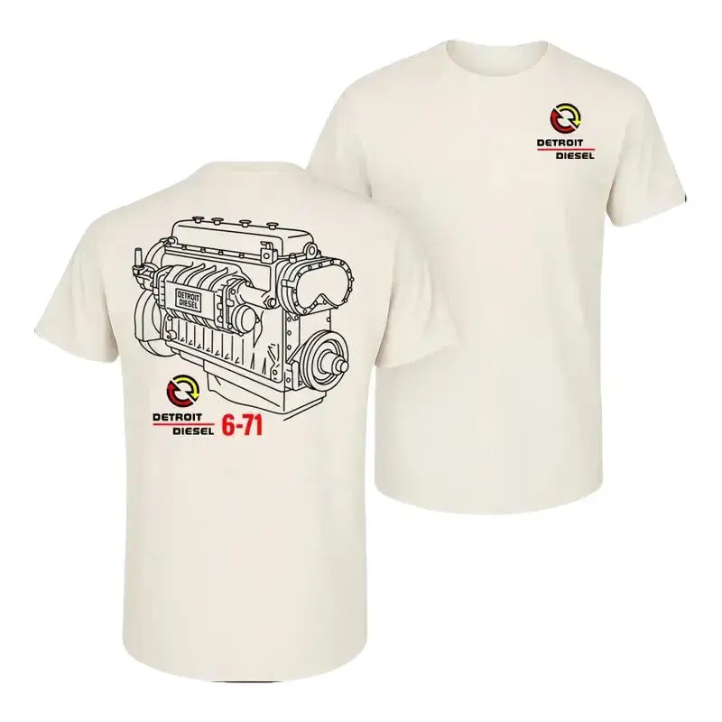 Detroit Diesel 6-71 Engine T-Shirt, Vintage Truck Mechanic Graphic Tee