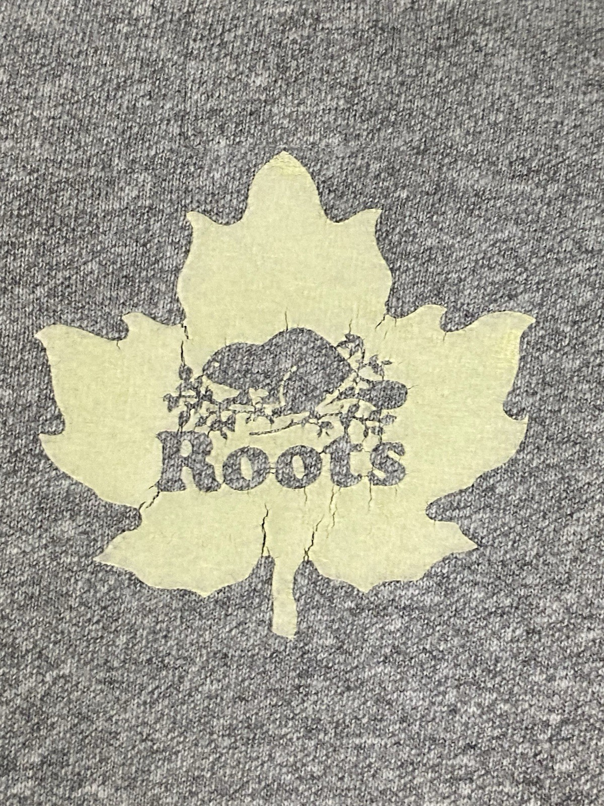 Roots Canada True Strong Free Long Sleeve Shirt Adult Large Gray XL