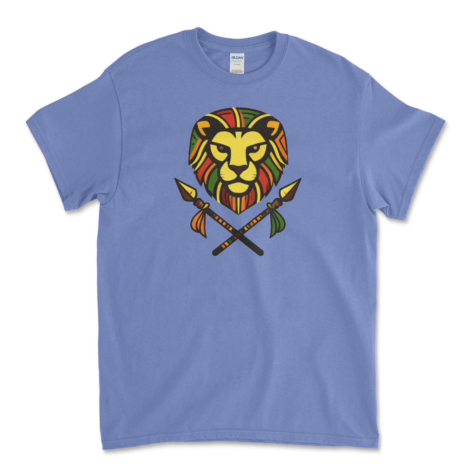 Custom T-Shirt African Lion/ Unisex Soft Style T-Shirts, Gildan Heavy- Cotton