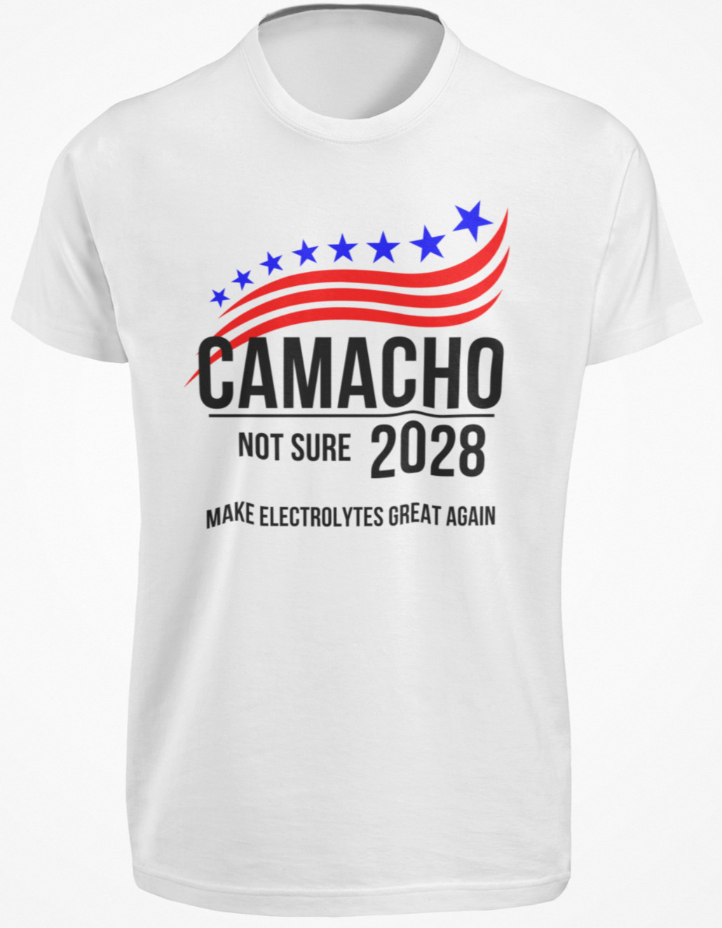 Idiocracy President Camacho 2028 Funny Election T-SHIRT Vintage Movie Poster TEE