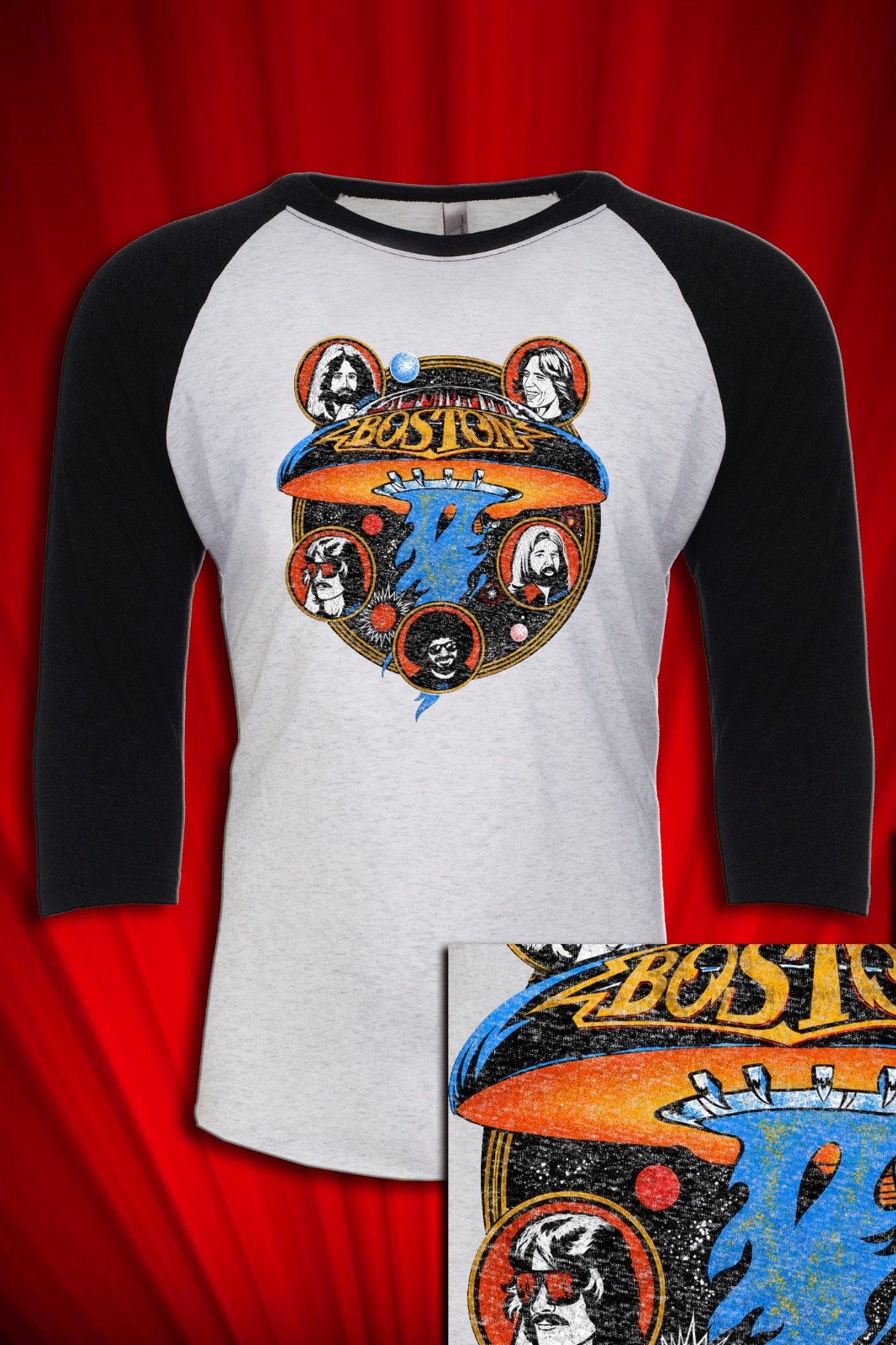 Boston 1977 Vintage Tour Jersey T-SHIRT UNISEX SM-XXL