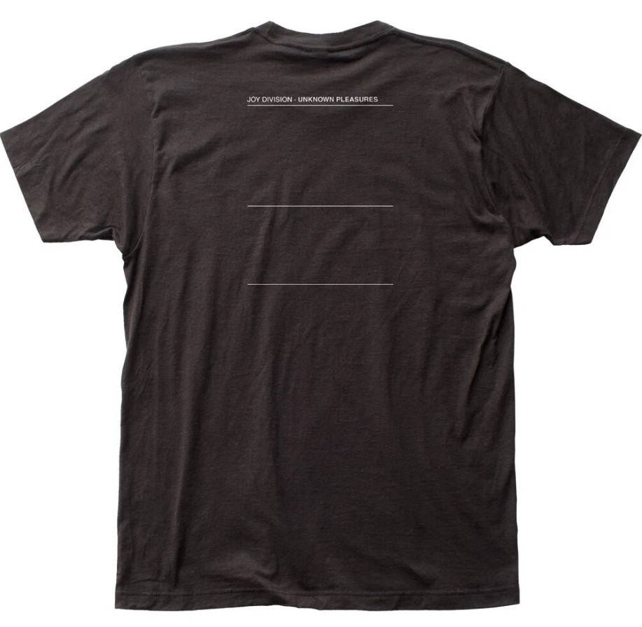 Joy Division Unknown Pleasures T Shirt Mens Rock Band Tee Classic Music Black