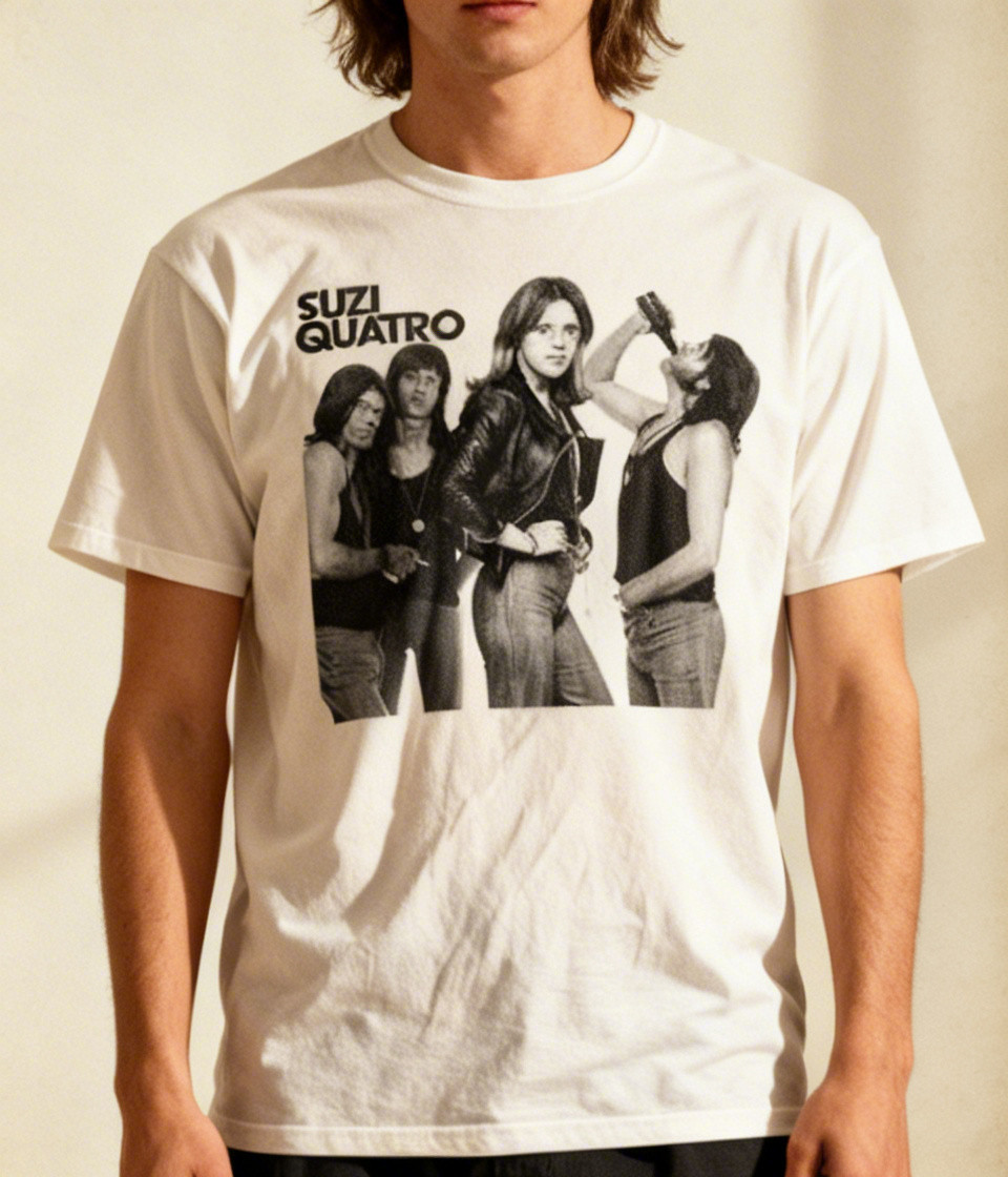 Suzi Quatro Can The Can Men’s White Size S to 5XL NWT
