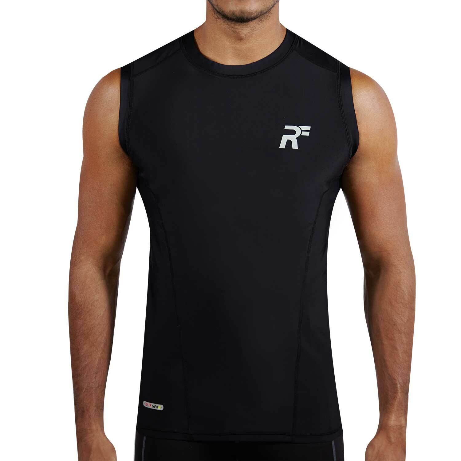 RunFlyte Men’s Tech Flyte Compression Tank Top Athletic Fitness Running Workout
