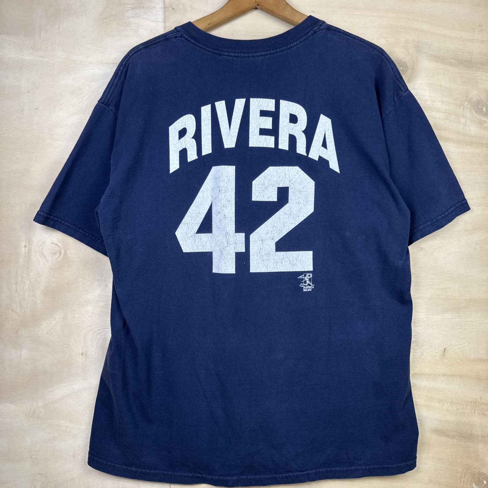 Vintage New York Yankees Baseball MLB Mariano Rivera T Shirt Y2K Sz Large