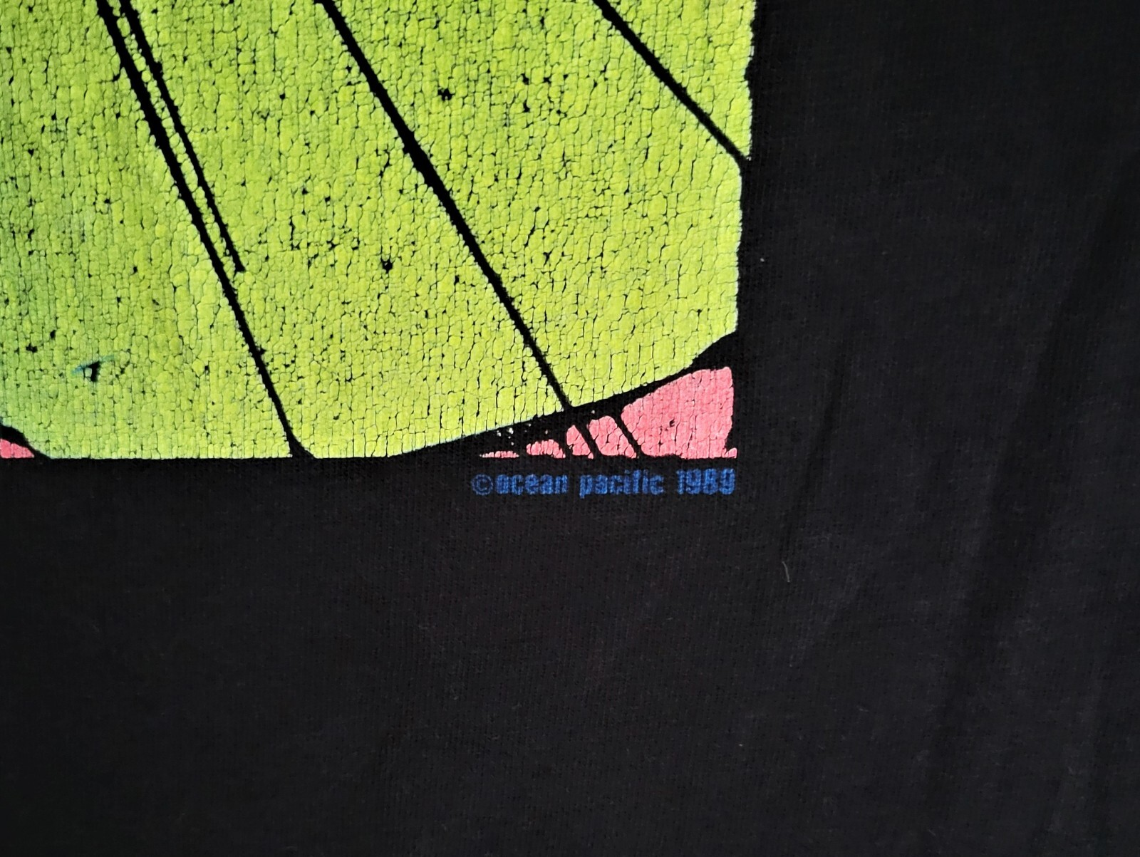 Vintage 80s Ocean Pacific T Shirt Vtg 1989 Psychedelic Surf Skate OP Tee USA S