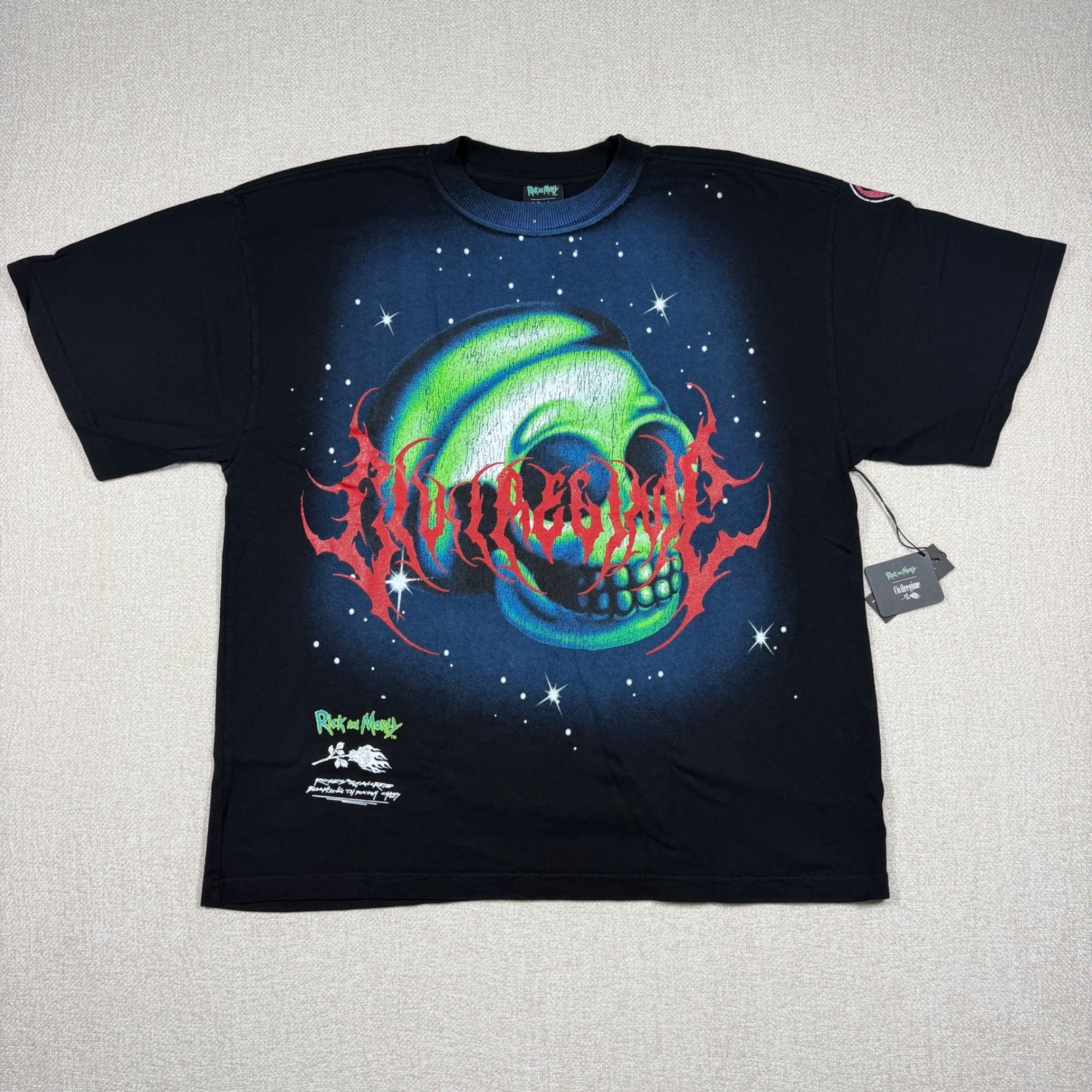 Civil Regime x Rick & Morty Future Misfit Morty 199X Oversized Tee Black Mens M