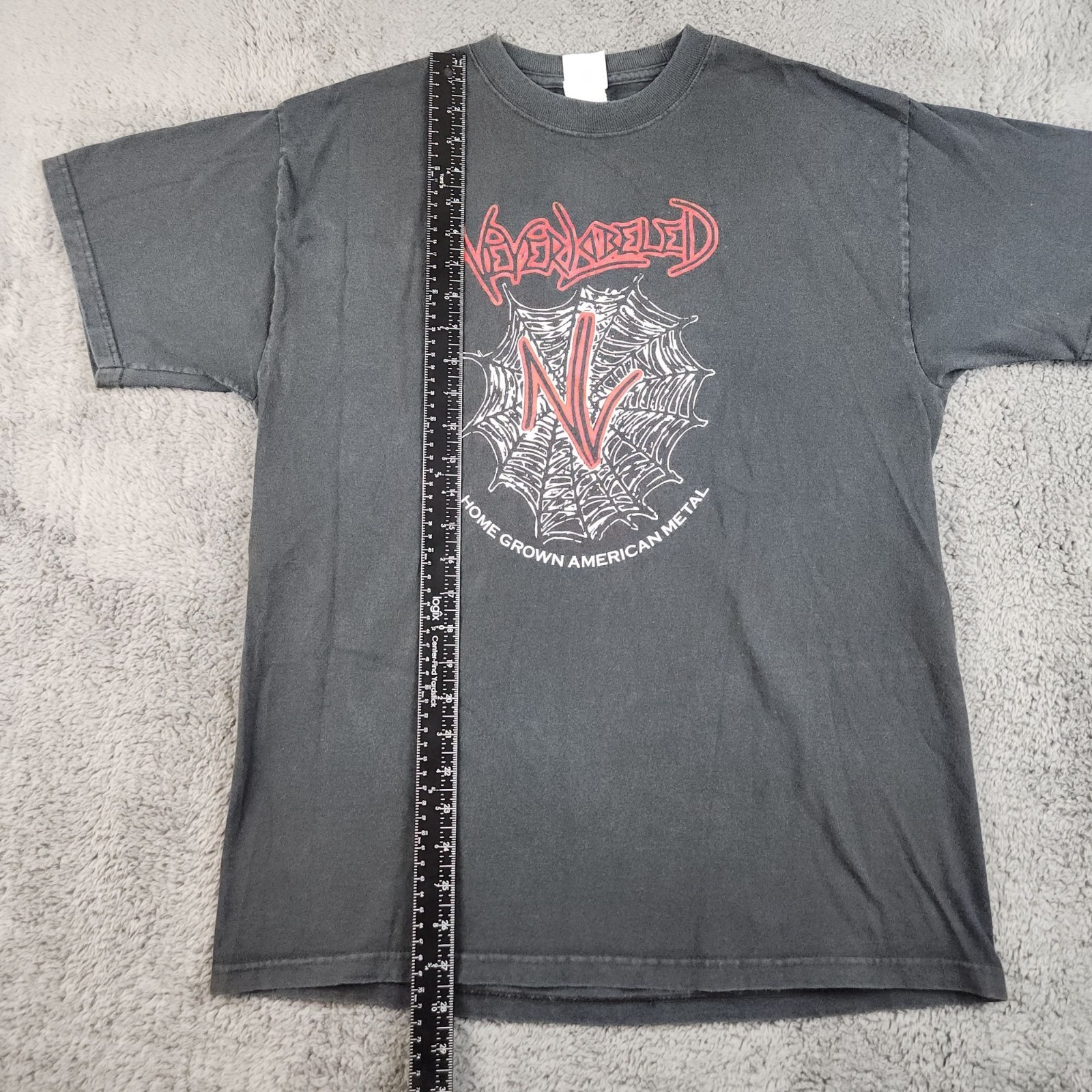 NeverLabeled Metal Band Shirt Men Large Thrash Hardcore Indiana Local 00’s Music