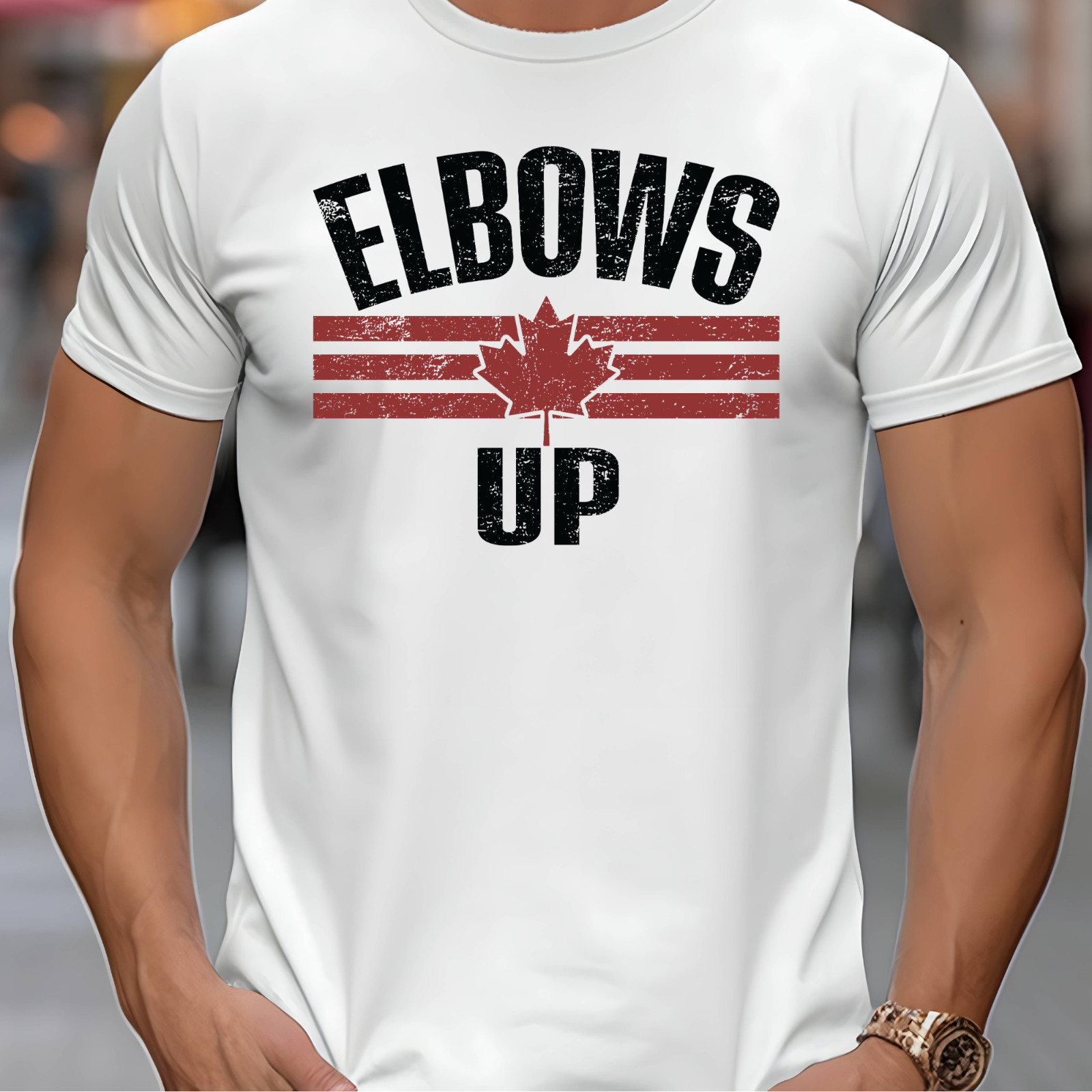 Elbows UP Canada Proud Never 51 T-Shirt 1
