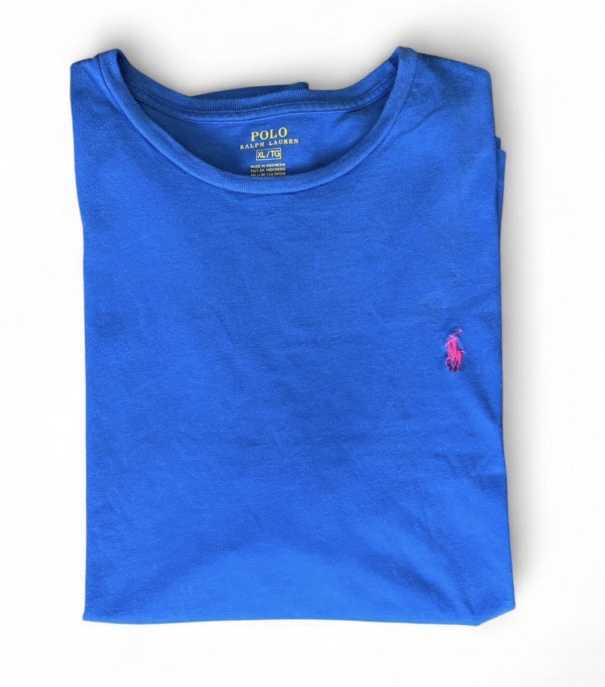Polo Ralph Lauren men’s XL bright blue cotton t-shirt