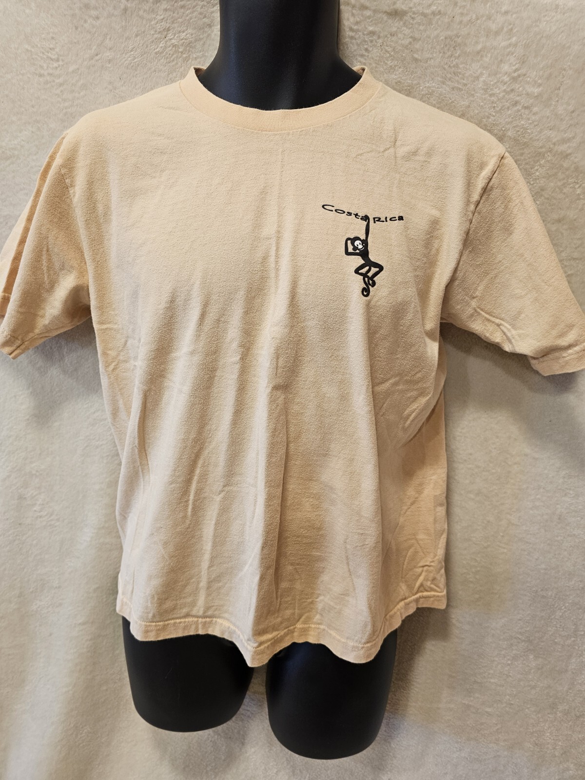 Morpho Adult Sz Medium 100% Cotton Costa Rica Hanging Monkeys Graphic Tee