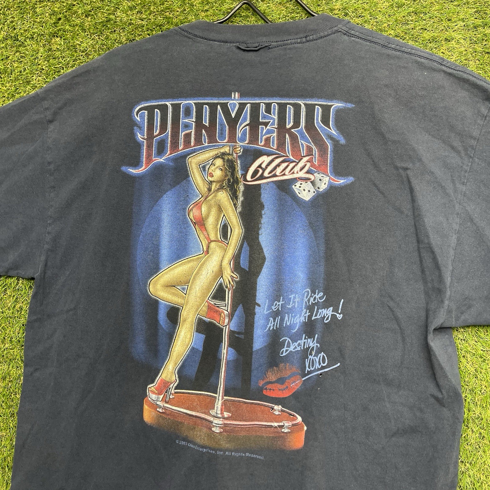 Vintage Carnival Cruises Players Club Shirt Mens Large Wild Winners Faded y2k