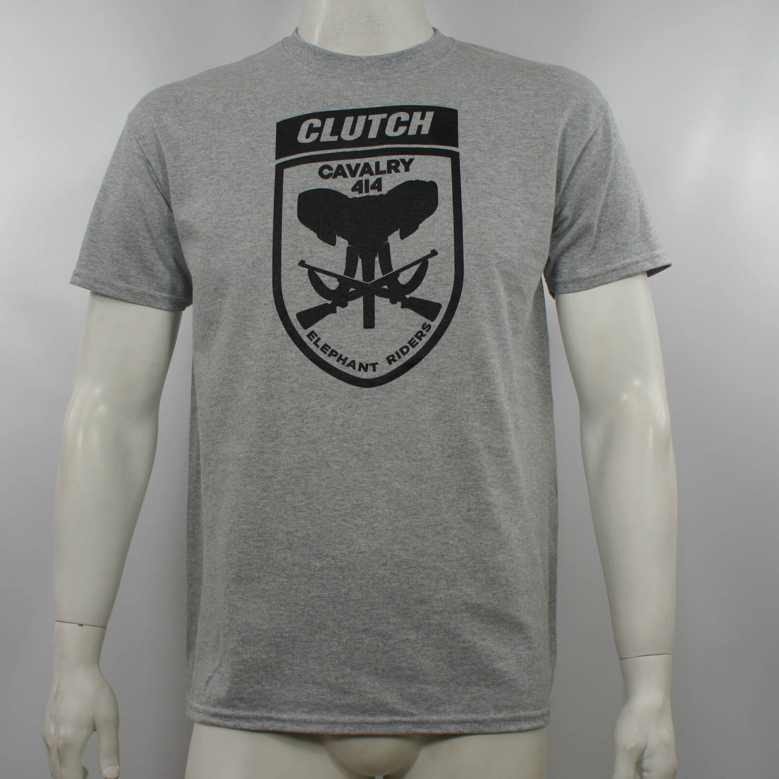Authentic CLUTCH Band Elephant Riders Logo Gray T-Shirt S M L XL XXL NEW