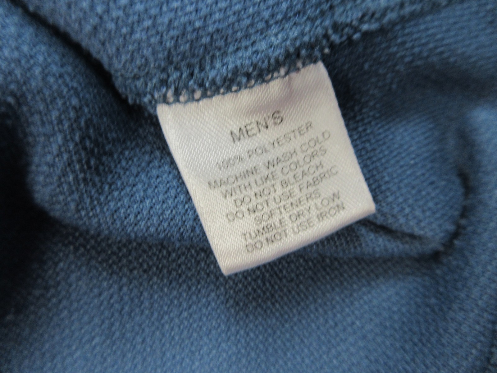 Eastern Mountain Sports Pullover Mens XL Blue Techwick Quarter Zip Hiking Shirt