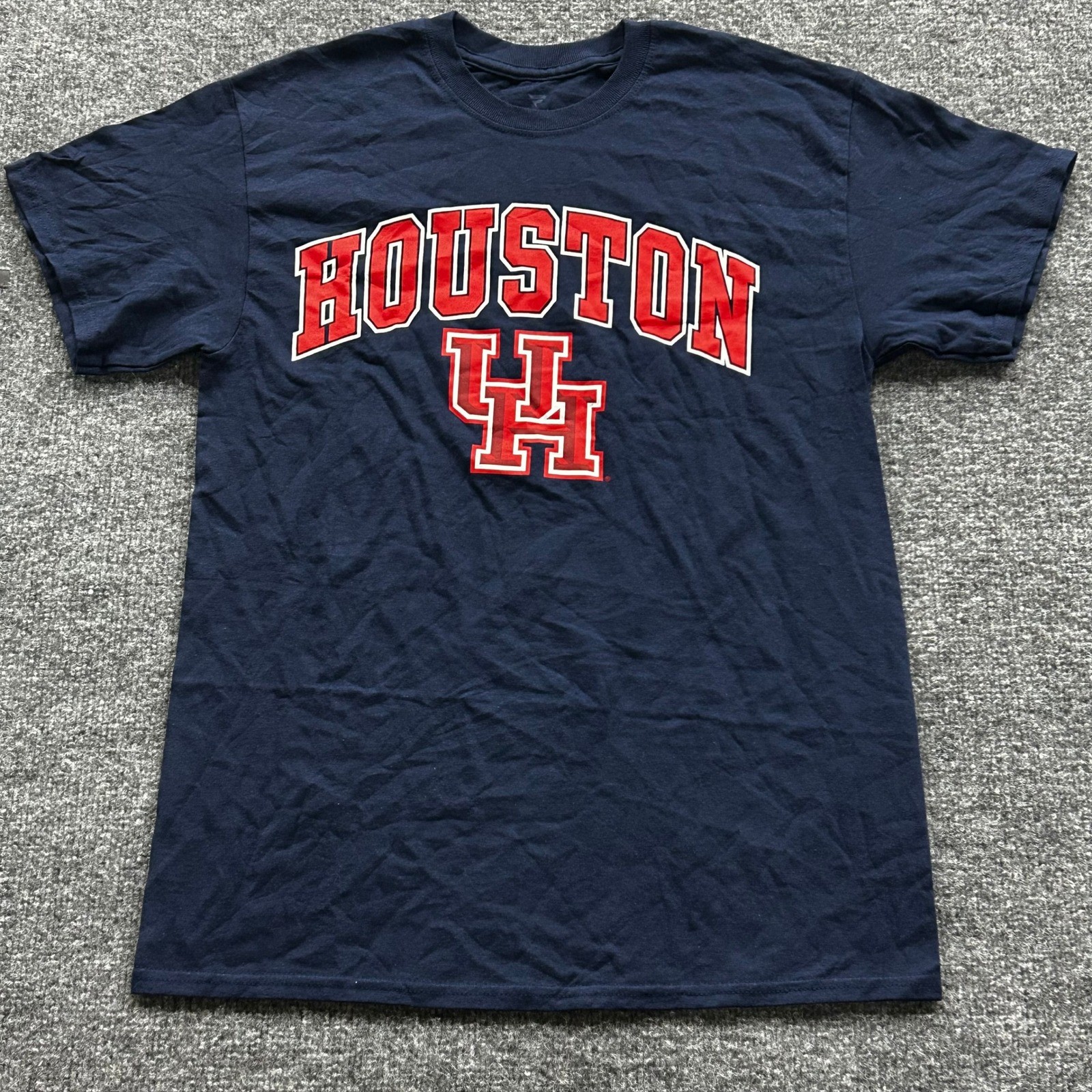 Fanatics T-Shirt Mens Size M Navy Houston Cougars NCAA Graphic Collegiate Tee
