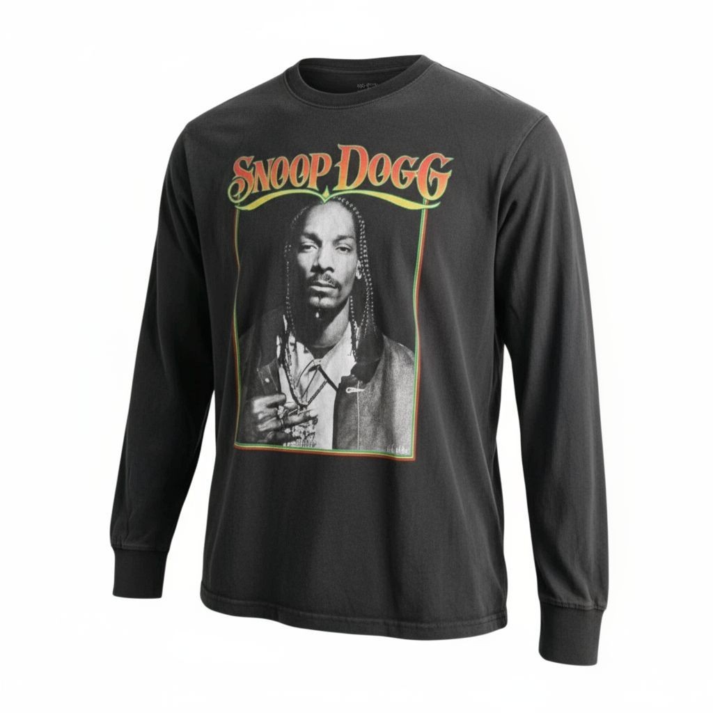 Snoop Dog Long Sleeve Graphic T-Shirt Top Size L Mens Unisex Cotton-On Label
