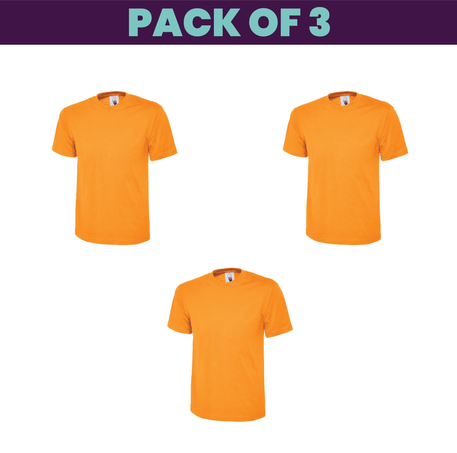 Pack 5 & 3 Uneek Classic T-Shirt Plain Casual Wear stag do hen Unisex UC301