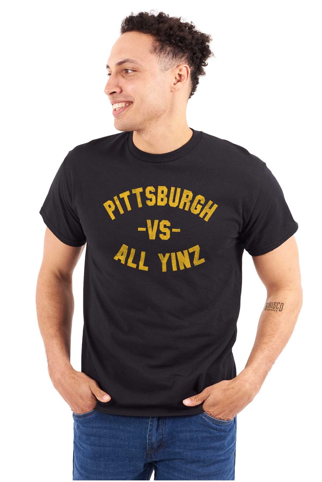 Pittsburgh Vs All Yinz Pennsylvania City PA Womens or Mens Crewneck T Shirt Tee