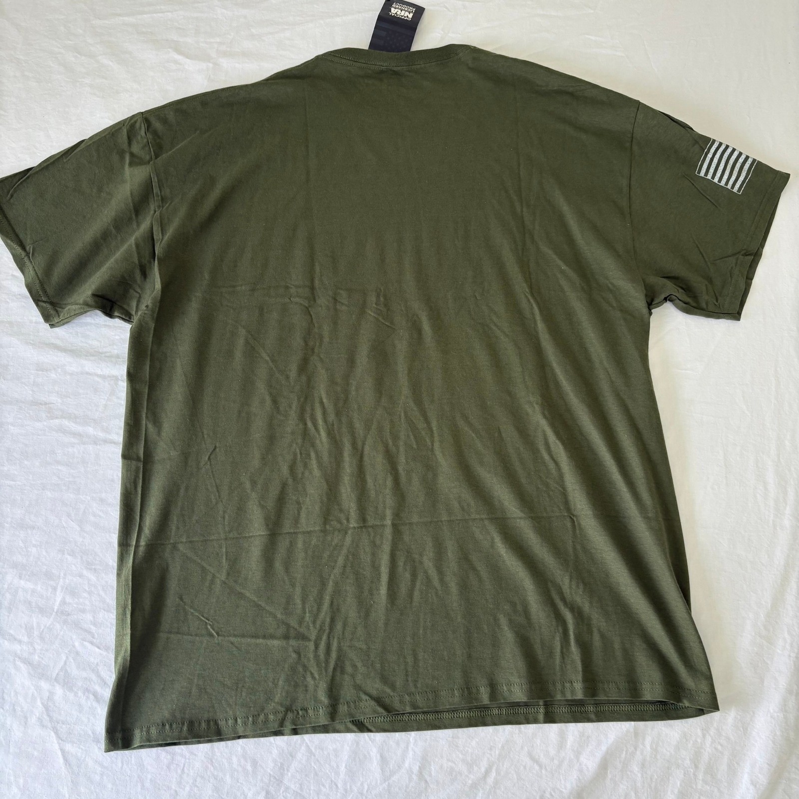 NRA American By Birth Member By Choice Graphic T-Shirt Olive Green XL New